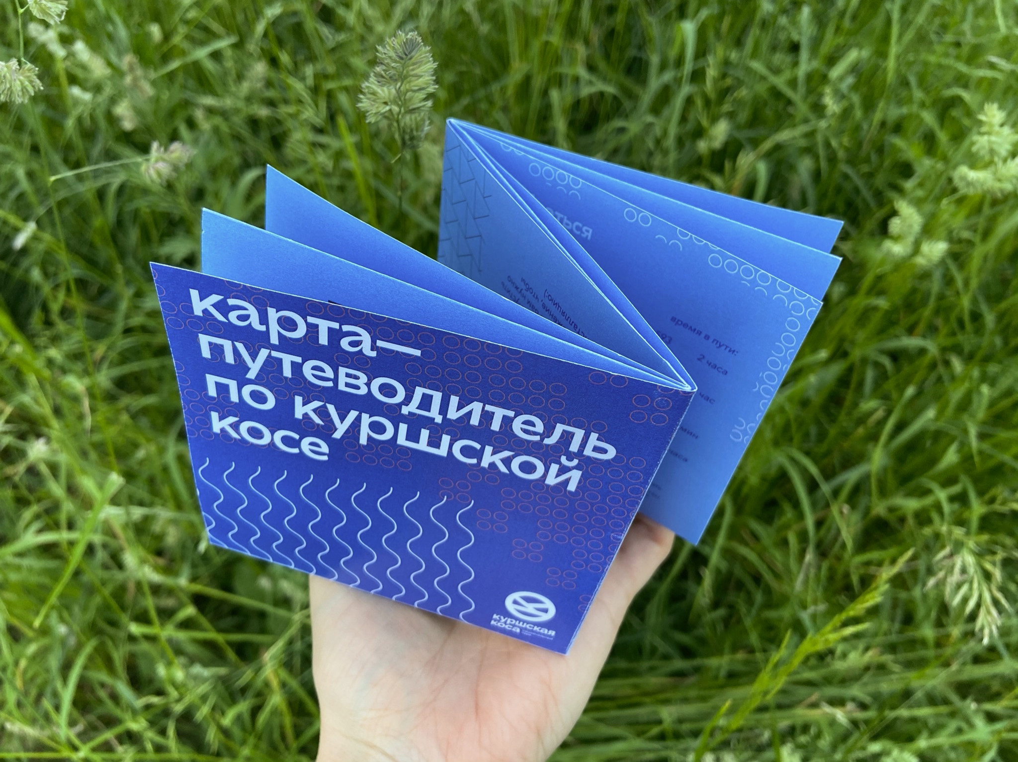 booklet in hand
